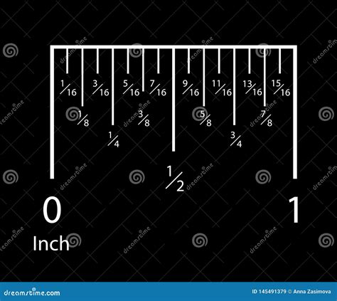 Inch Inches Measuring Scale Indicator Stock Vector, 41% OFF