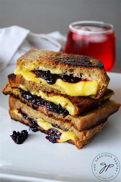 Grilled Cheese Sandwich Recipe With Blackberries