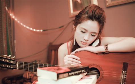 Girl With Guitar Wallpapers - Wallpaper Cave