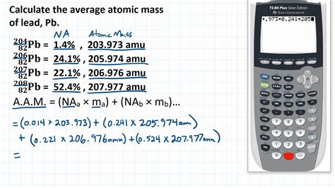 Calculating Average Atomic Mass Worksheet - Educational.my.id