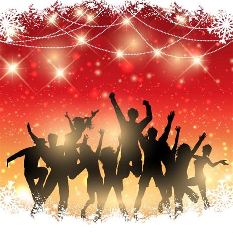 Background of christmas party Vector | Free Download