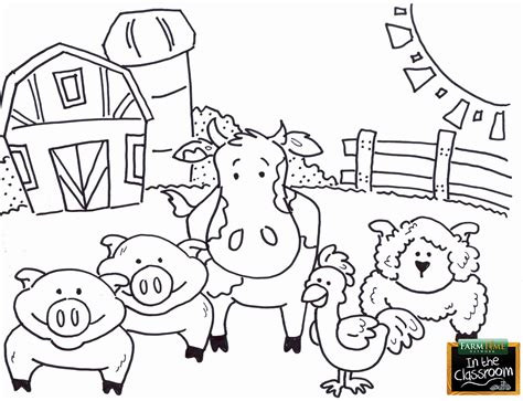 Farm Animals Printables Coloring Pages