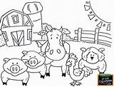 Barn Animal Coloring Pages sketch template