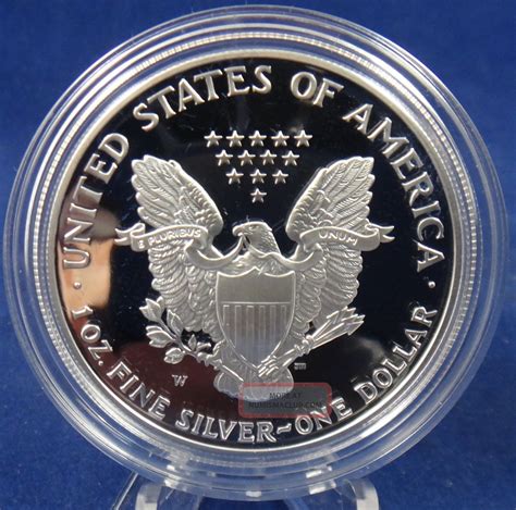 United States American Silver Eagle 2001 W Bullion Proof Coin With 1 Ounce