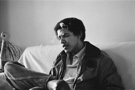 Barack Obama smoking in college, 1980. : OldSchoolCool