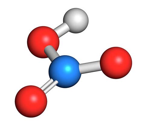 Nitric Acid Molecule Photograph by Molekuul/science Photo Library - Pixels