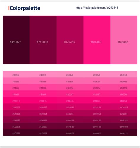 18 Latest Color Schemes with Dark Magenta And Deep Pink Color tone ...