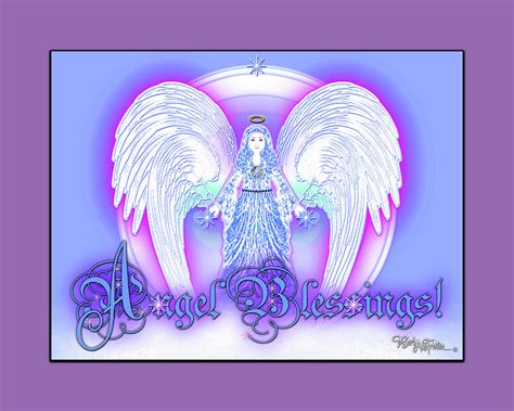 Angel Blessings #196 Digital Art by Barbara Tristan - Fine Art America