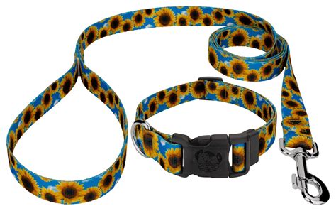 Country Brook Design - Deluxe Sunflowers Dog Collar and Leash - Walmart ...