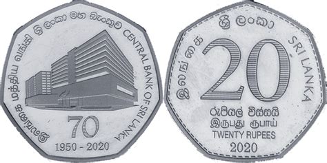 World Coin News: Sri Lanka 20 rupees 2020 - 70th Anniversary of The ...