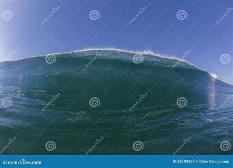 Ocean Blue Wave stock image. Image of water, blue, power - 55193359