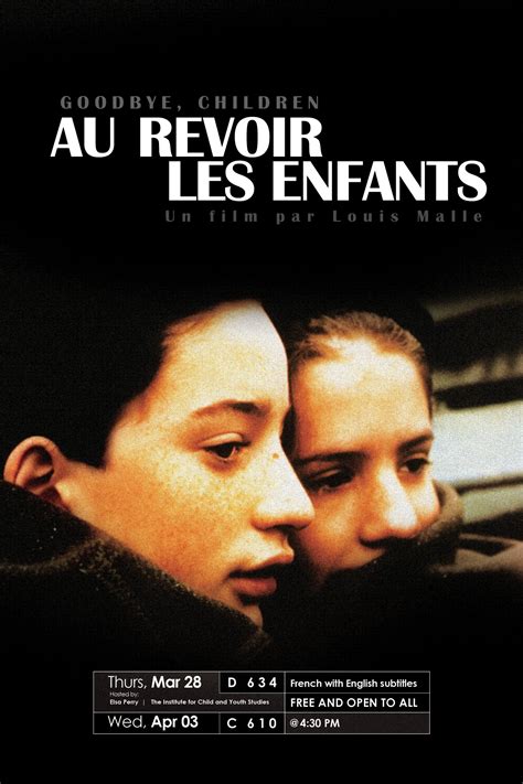 Au Revoir les Enfants (1987) - Posters — The Movie Database (TMDB)