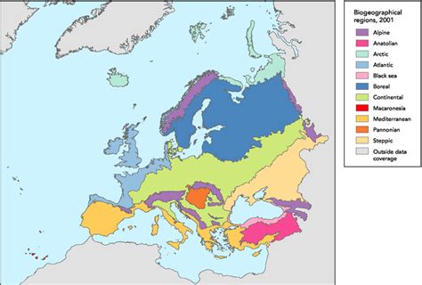 Biogeographical regions, Europe 2001 — European Environment Agency