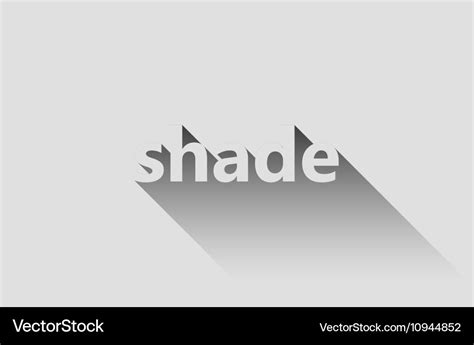 Shadow logo design shade inscription design Vector Image