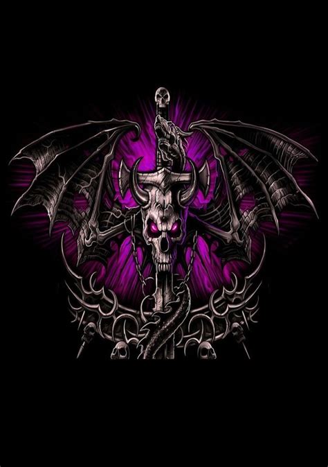 Gothic Purple Skull Wallpapers - 4k, HD Gothic Purple Skull Backgrounds ...