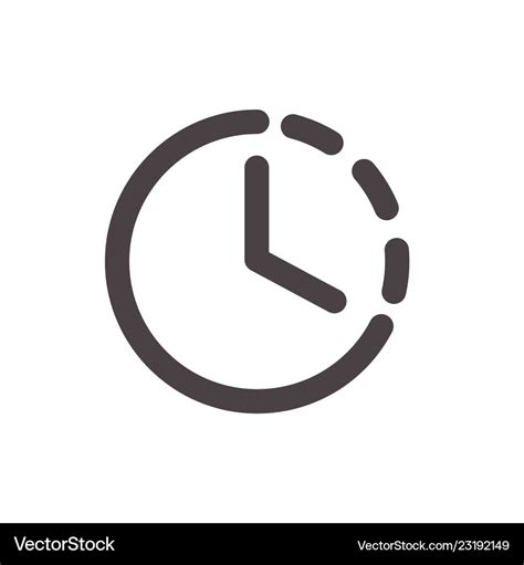 Clock icon with arrow alarm or stopwatch timer Vector Image