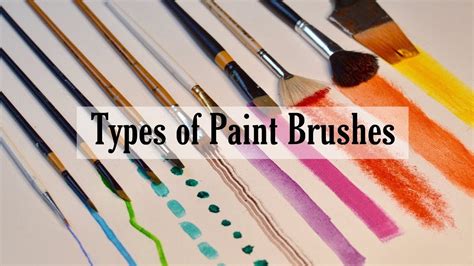 types of paint brushes for art - Milda Knudsen