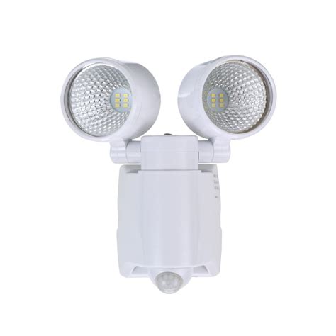 Brink's Battery-Operated Motion Activated Security Light, White Finish ...