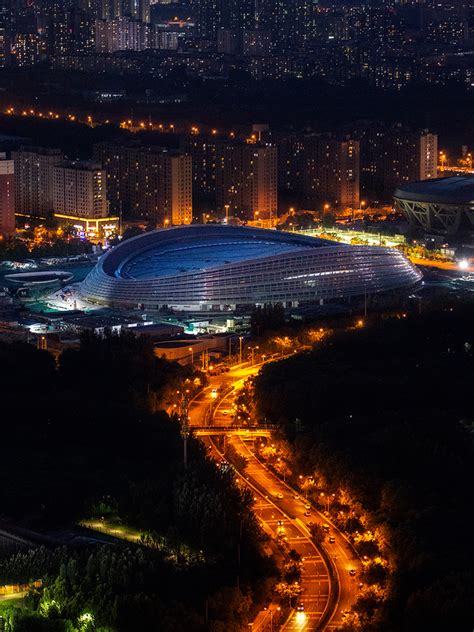 Populous unveils "ice ribbon" stadium for 2022 Beijing Winter Olympics ...