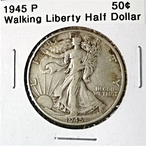 1945 P Walking Liberty Half Dollar - for sale, buy now online - Item ...