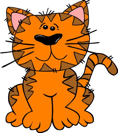 Free Clipart Orange Tabby Cat