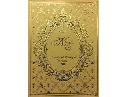 Wedding Card SP1706 Gold] - WEDDING INVITATIONS CARDS | By Gracegreeting