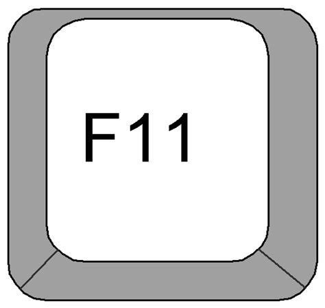 Clipart: Computer Keyboard keys - F11 key