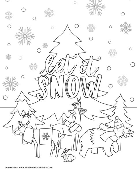 Winter Coloring Pages for Kids - Fun Loving Families