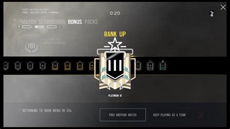 Finally made it! One step closer to diamond. : r/Rainbow6