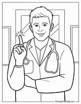 23 Doctor & Nurse Coloring Pages Free PDF Printables sketch template