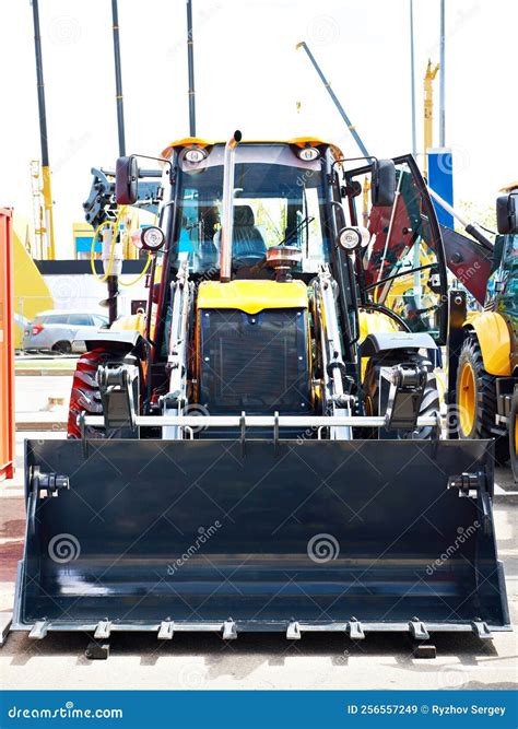 Front loader bucket stock image. Image of transport - 256557249