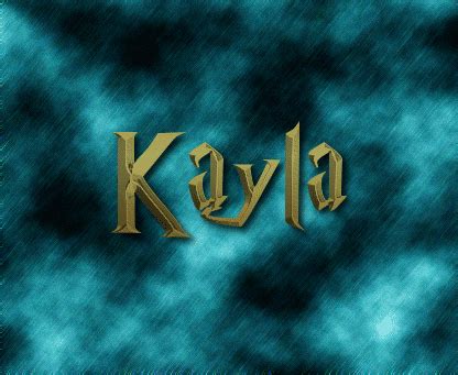 The Name Kayla In Different Fonts