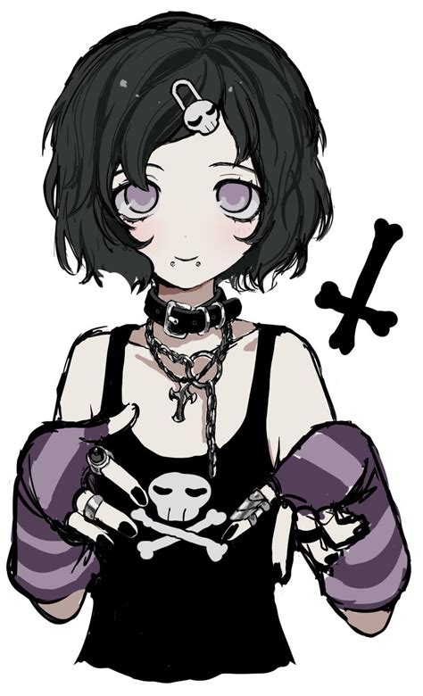 kiyu on Twitter | Emo art, Anime girl drawings, Goth art