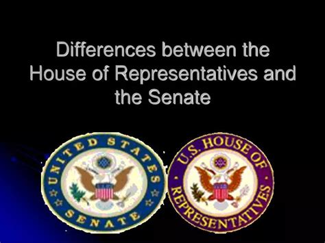 PPT - Differences between the House of Representatives and the Senate PowerPoint Presentation ...