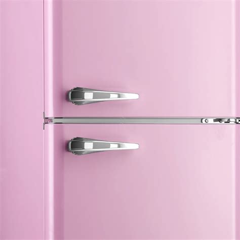 Pink Retro Fridge | 242L Bottom Mount Retro Style Fridge Freezer ...