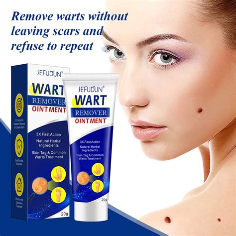 SEFUDUN Wart Remover Original Cream Wart Removal Ointment Warts and Skin Tags Remover 20g ...