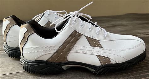 FootJoy FJ Contour Series Golf Shoes Men Size 11M White Brown Leather 54118 NEW | eBay