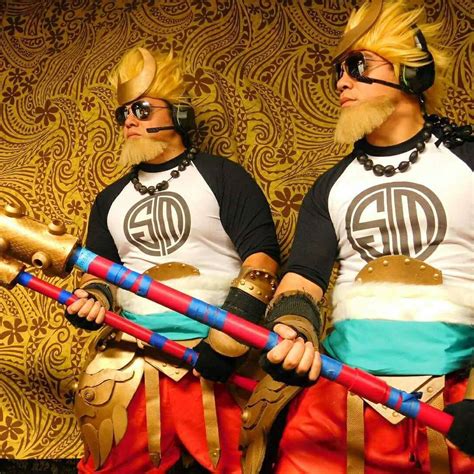 The unforgettable duo @samoan_wukong in their Team Solomid Sun Wukong cosplays! #FeatureFriday ...