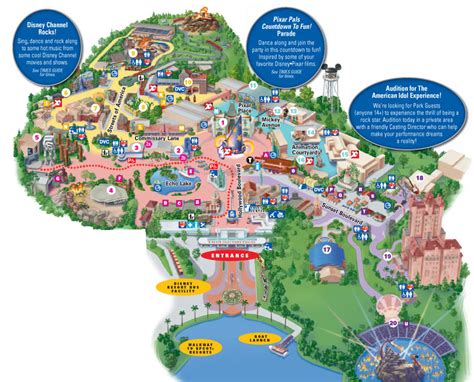 Hollywood Studios - Disney World - Park Information and Park Map