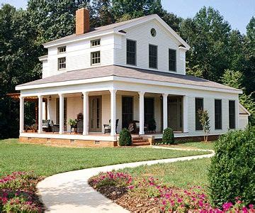 Greek Revival farmhouse | Greek revival house, Farmhouse exterior, Farmhouse exterior design