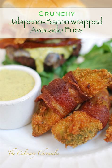 Crunchy Jalapeno-Bacon wrapped Avocado Fries