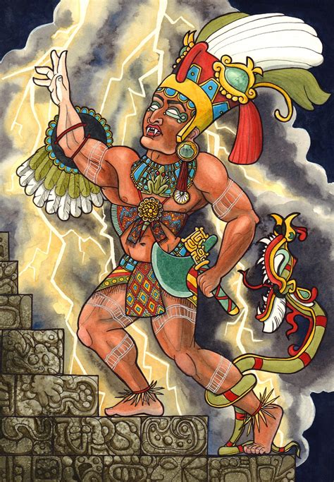 Chaac Mayan God of Storms - Etsy