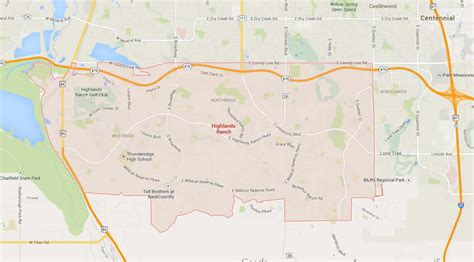 Highlands Ranch, Colorado Map