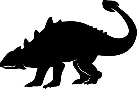 Ankylosaurus Silhouette Laser Cut Appliques