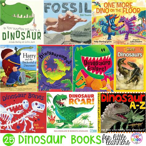 Dinosaur books for preschool, pre-k, and kindergarten