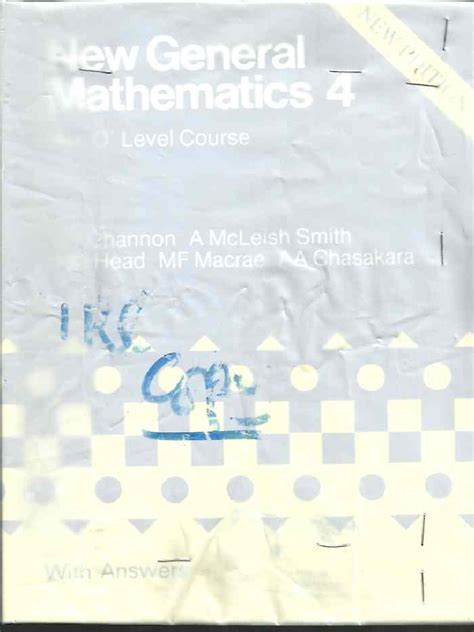 New General Mathematics Book 4 | PDF