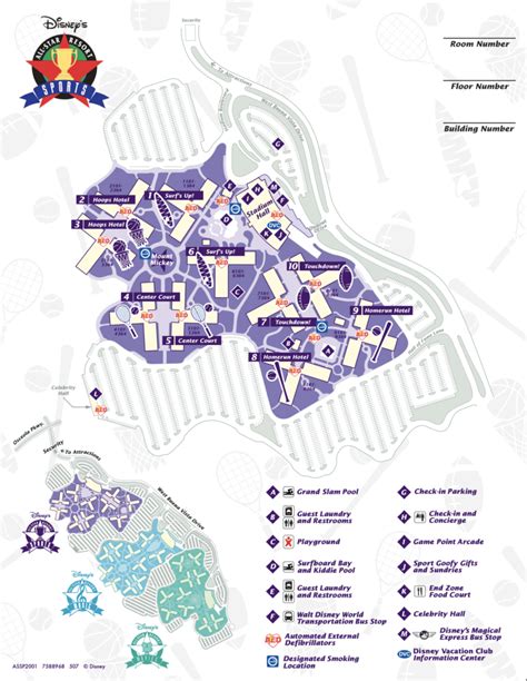 All-Star Sports Resort Map • WDW Vacation Tips