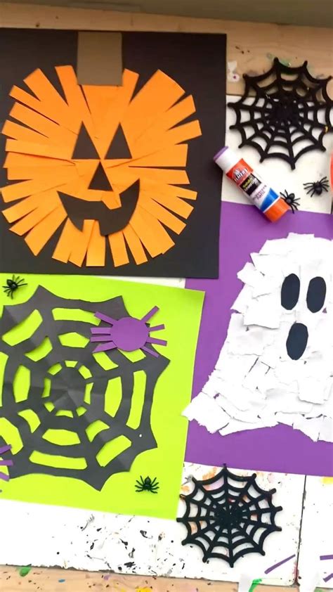 Paper Halloween Crafts | Halloween crafts, Halloween crafts preschool ...