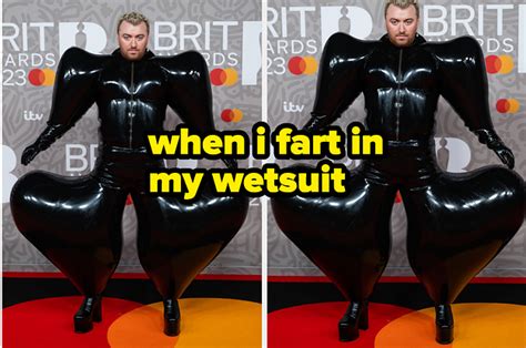 "Me When I Fart In My Wetsuit": Sam Smith's Inflatable Outfit At The ...