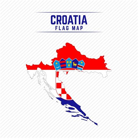 Flag Map of Croatia 2400727 Vector Art at Vecteezy